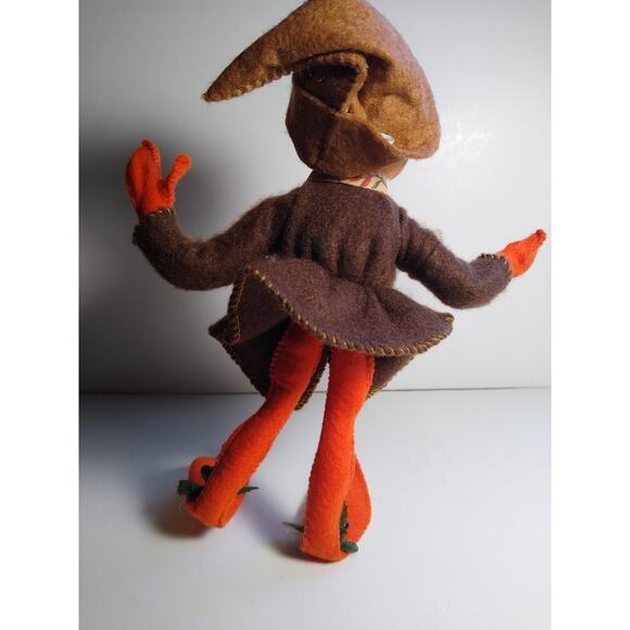 Annalee Fabric Elf Figurine Christmas Holiday 8in Handcrafted Doll Festive - Picture 3 of 4